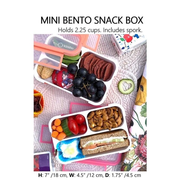 Bento Box New in Package Red with 3 compartments BPA free dishwasher micro safe - Picture 3 of 12